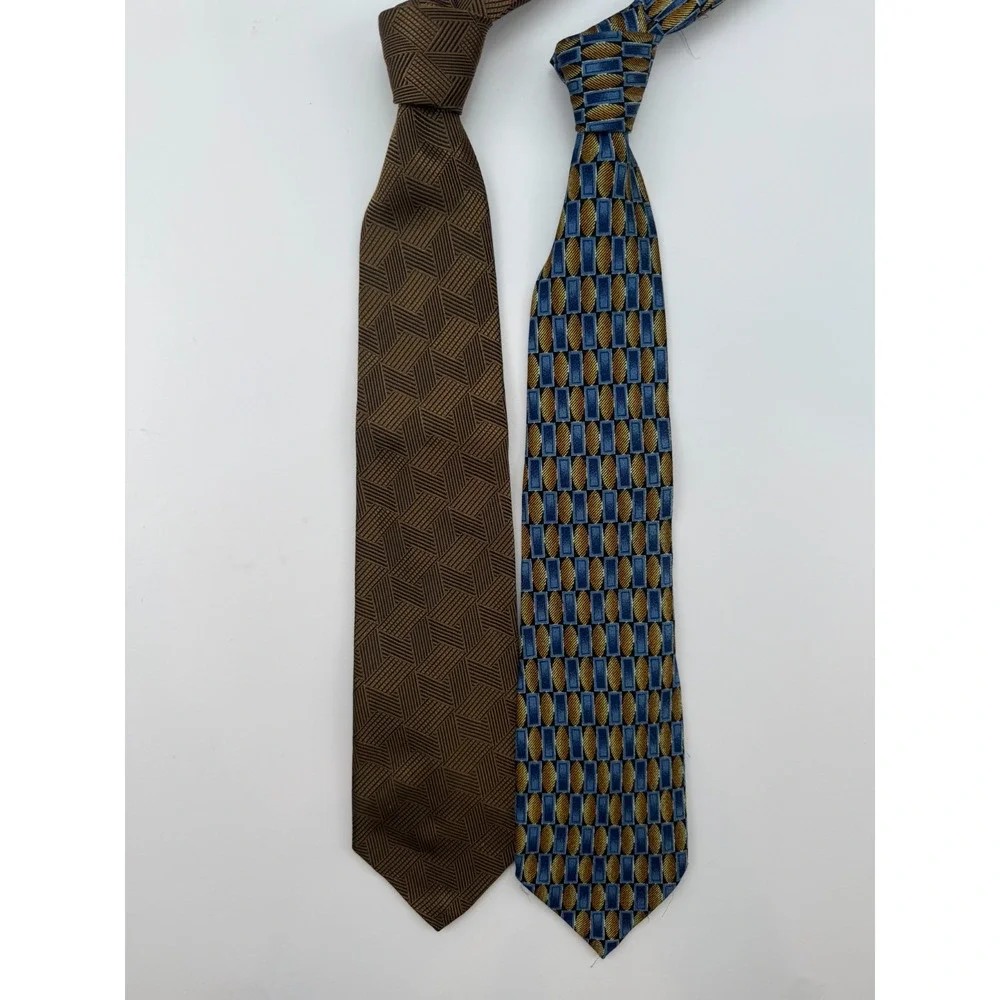 Lot of 2 Ike Behar Silk Ties